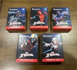 Magic The Gathering X Spider-Man Welcome Deck Full Set Of 5 SDCC 2025 Exclusive! - Image 1