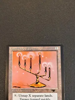 Candelabra of Tawnos MTG sticker artifact cEDH NO831 - Image 2