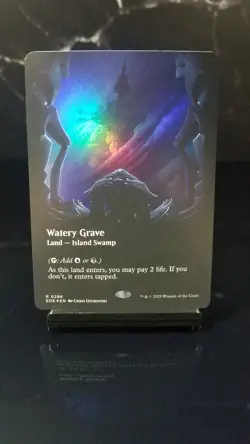 Watery Grave (Borderless) Foil x1 #286 - Edge of Eternities (EOE) - Image 1