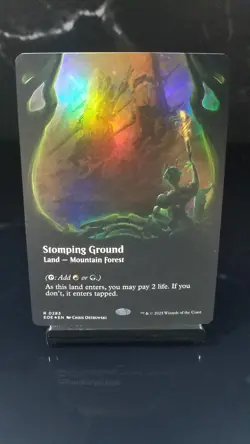 Stomping Ground (Borderless) Foil x1 #283 - Edge of Eternities (EOE) - Image 1
