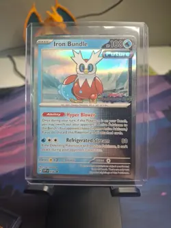 Pokemon Card Iron Bundle 058 Black Star Promo Paradox Rift Prerelease Deck NM - Image 1
