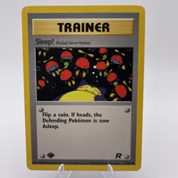 1st Edition Sleep! 79/82 (Snorlax) 2000 Team Rocket WOTC Pokemon Cards - Image 1