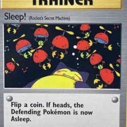 1st Edition Sleep! 79/82 (Snorlax) 2000 Team Rocket WOTC Pokemon Cards - Image 2