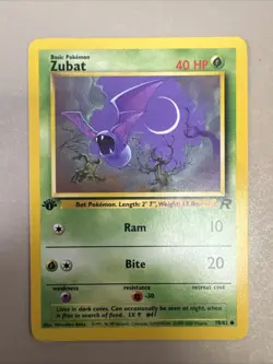1st Edition Zubat 70/82 - Team Rocket - Pokemon Card - Near Mint (NM) - Image 1