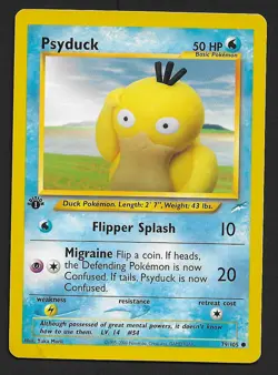 Pokemon Card - Psyduck Neo Destiny 1st Edition 79/105 Common - Image 1