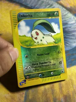 Chikorita 100/165 Expedition E Reader Series Reverse Holo Starter Pokemon Card - Image 3