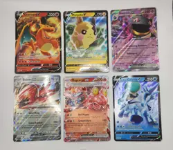 Lot of 10 Random EX or V Pokemon Cards - Check Description, Guaranteed No Dupes - Image 1
