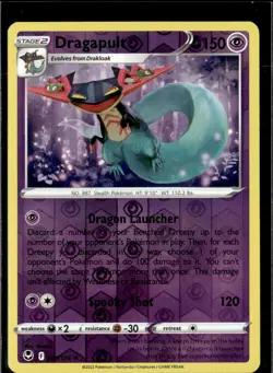 Pokemon Dragapult 089/195 Silver Tempest Holo Rare 4 Card Lot - Image 1