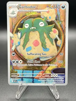 Pokemon TCG S&V White Flare Garbodor 141/086 Illustration Rare Card - Image 1