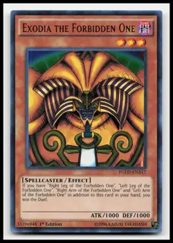 Exodia the Forbidden One YGLD-ENA17 Yugi's Legendary Decks Yugioh Card - Image 1