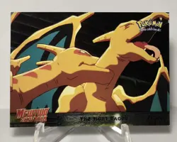1999 Charizard Pokemon Topps The Fight Rages Holo Foil TV Animation Card NM/M - Image 1