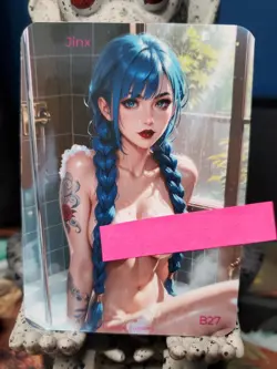 B 27 Jinx Arcane League Of Legends Bath Spicy Lonestar Customs Waifu S3 BB Card - Image 2