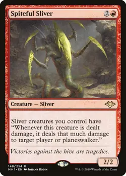 MTG Spiteful Sliver NM Modern Horizons MH1 English Magic Gathering card - Image 1
