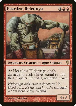 Heartless Hidetsugu Conspiracy NM Red Rare MAGIC THE GATHERING CARD ABUGames - Image 1
