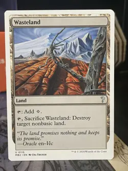 Wasteland White Border Mystery Booster 2 MTG Magic Card - Image 1
