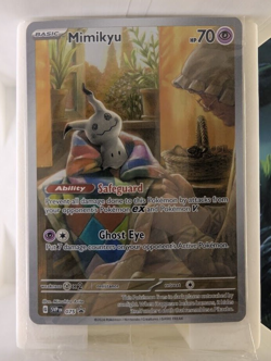 Pokemon - Mimikyu Black Star Promo Card Sealed Full Art NM SVP 75 Paldeon Fates - Image 1