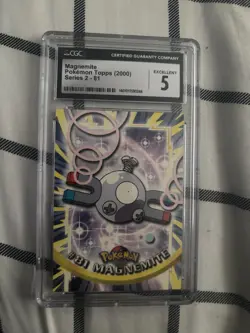 Topps 2000 Magnemite Pokemon TCG Card #81 Cgc 5 - Image 1
