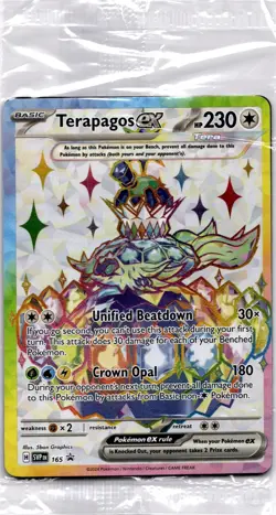 Terapagos ex - 165 - NM Scarlet & Violet Promo Pokemon TCG Card SEALED - Image 1