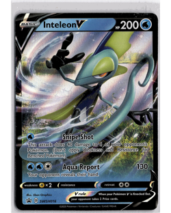 Inteleon V SWSH016 Black Star Promo Ultra Rare Holo Pokemon TCG Card NM - Image 1