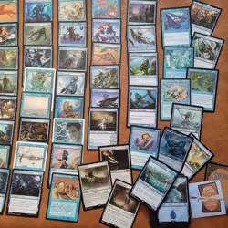 Mono ***BLUE MERFOLK*** Tribal Custom Complete Commander Magic Deck ALL 100 MTG - Image 2