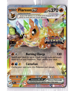 Flareon EX Prismatic Evolutions Sealed/STAMPED Surprise Box Promo Card #014/131! - Image 1
