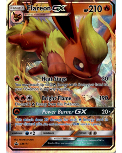 Flareon GX SM171 NM Full Art Promo Rare Pokemon Card - Image 1