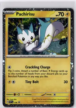 Pachirisu - 158 - Scarlet & Violet Promo Cards - Pokemon TCG - NM - Cosmos Holo - Image 1