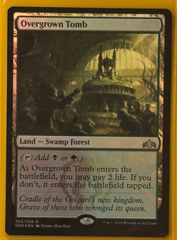 Overgrown Tomb - Guilds Of Ravnica - Foil Rare NM - Image 1