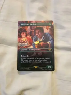 Delighted Halfling (Borderless) Universes Beyond: The Lord of the Rings:...Foil - Image 1