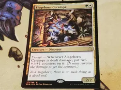 MTG Rivals of Ixalan 4× Siegehorn Ceretops (FOIL) - Image 3