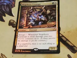 MTG Rivals of Ixalan 4× Siegehorn Ceretops (FOIL) - Image 5