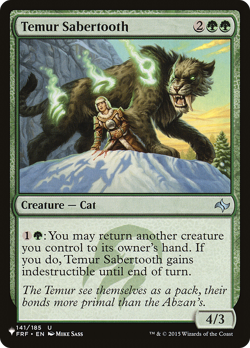Temur Sabertooth #141 | Near Mint | The List PLST | Magic MTG - Image 1