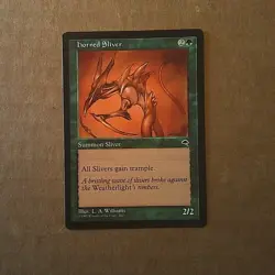 MTG Singles - Horned Sliver - Tempest, Uncommon, 1997 - Image 1