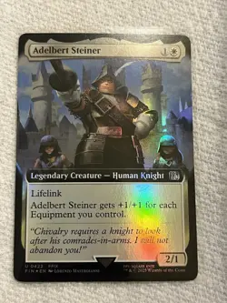 MTG Final Fantasy Adelbert Steiner (Borderless) Foil - Image 1