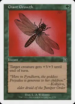 4 Giant Growth 4x x4 - NM - Deckmasters - SPARROW MAGIC - Image 1