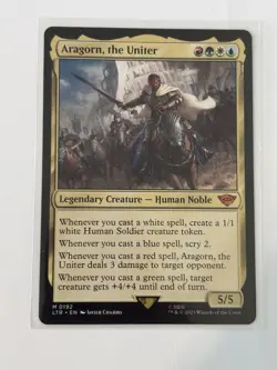 MTG - Aragorn, the Uniter - The Lord of the Rings: Tales of Middle-earth - NM - Image 1