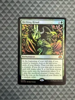 MTG Birthing Ritual #0146 Foil Mythic Modern Horizons 3 (MH3) - Image 1