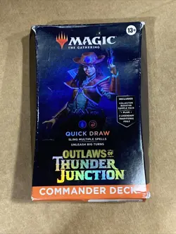 Magic The Gathering Outlaws of Thunder Junction Commander Deck - Quick Draw New - Image 1