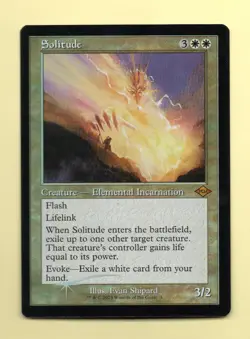 2024 MTG Modern Horizons 2 RETRO FRAME Solitude FOIL - NM/M - UNPLAYED - Image 1