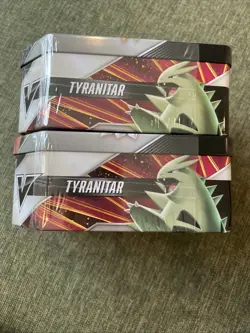 Pokemon TCG V Strikers Tin Tyranitar and Empoleon Set Sword & Shield Sealed NEW - Image 3
