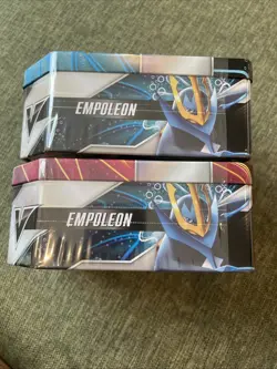 Pokemon TCG V Strikers Tin Tyranitar and Empoleon Set Sword & Shield Sealed NEW - Image 5