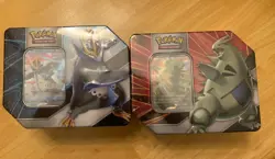 Pokemon TCG V Strikers Tin Tyranitar and Empoleon Set Sword & Shield Sealed NEW - Image 1