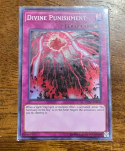 US SELLER YUGIOH Divine Punishment OP07-EN010 Super Rare LP Lightly Played - Image 1