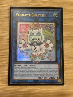 Yummy Snatchy 1st Edition Ultra Rare JUSH-EN022 Yu-Gi-Oh! - Image 1