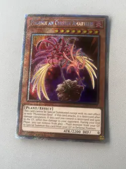Yugioh! Phoenixian Cluster Amaryllis - RA04-EN136 - Platinum Secret Rare - 1st E - Image 1