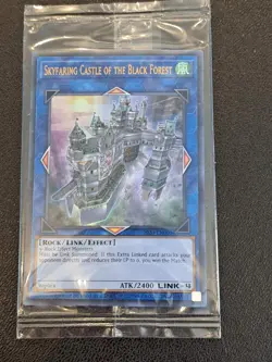 Yugioh Skyfaring Castle of the Black Forest 2022-EN003 Ultra Rare Promo LP NO839 - Image 1