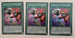 3x Obedience Schooled LVAL-EN088 Super Rare 1st Edition Lightly Played LP - Image 1