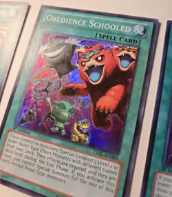3x Obedience Schooled LVAL-EN088 Super Rare 1st Edition Lightly Played LP - Image 3
