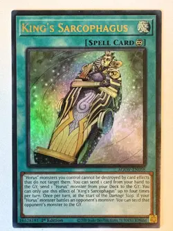 YUGIOH- King's Sarcophagus - AGOV-EN058 - Ultra Rare - 1st Edition - Image 1