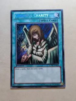 YUGIOH TCG Graceful Charity - LCYW-EN064 - Secret Rare 1st Edition - VLP - Image 1